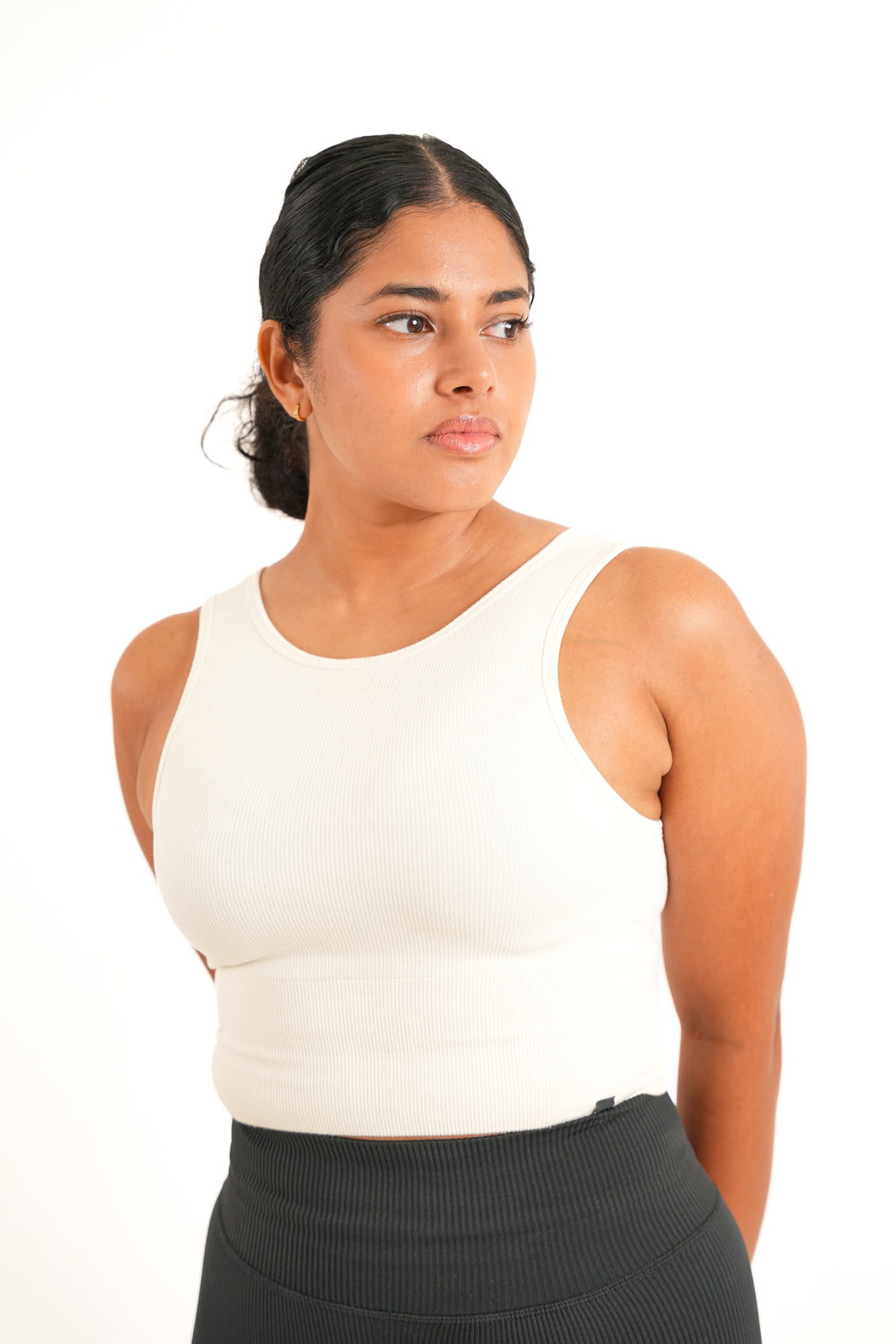 Move Seamless Crop Top Reversible - Snow day