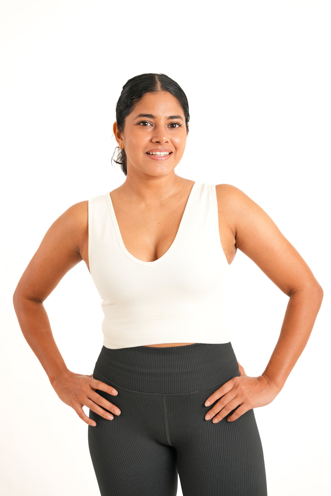 Move Seamless Crop Top Reversible - Snow day
