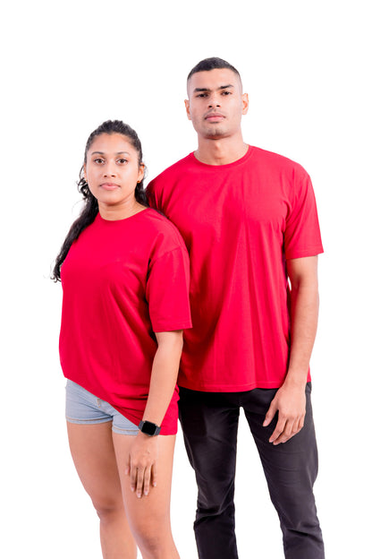 Liv Essentials Loose fit Crew Neck - Crimson