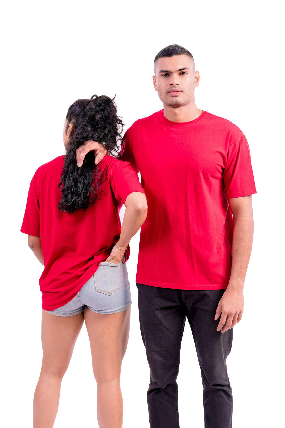 Liv Essentials Loose fit Crew Neck - Crimson